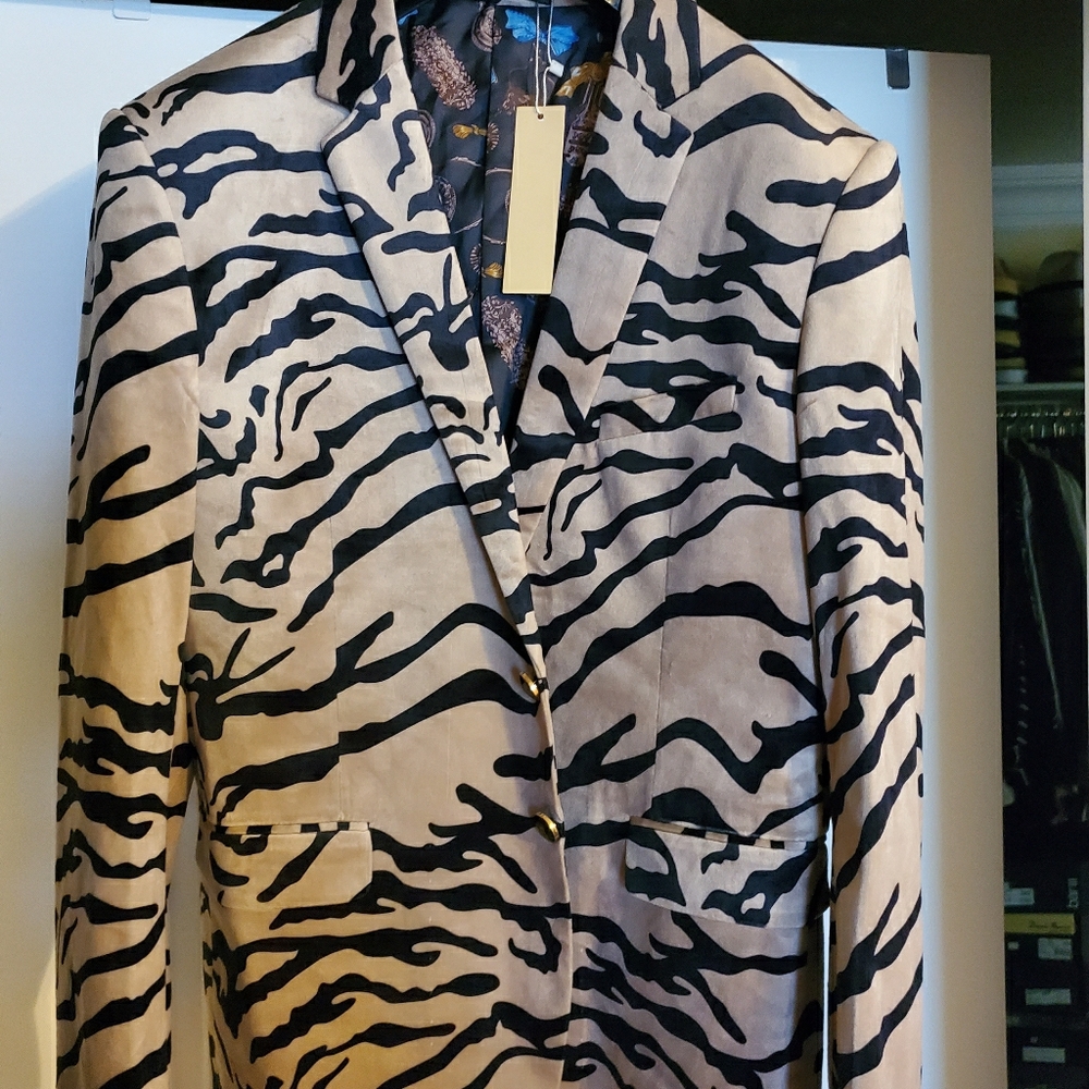 Tiger Print Blazer